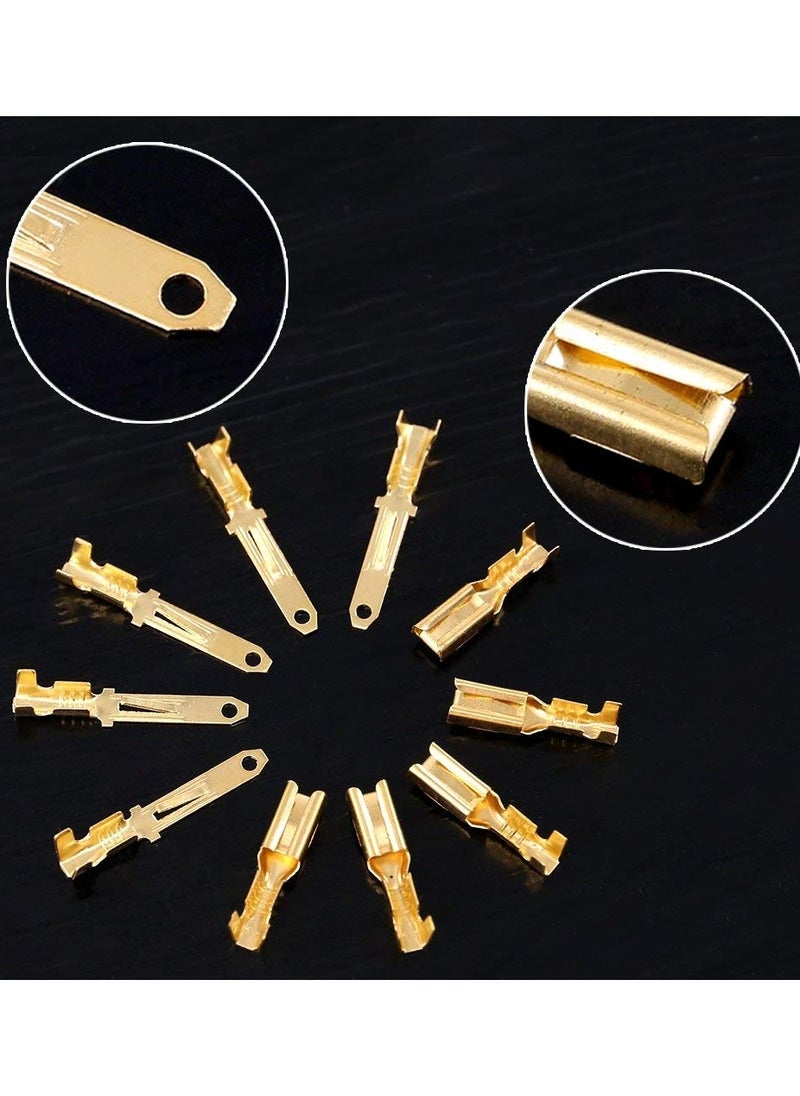 SYOSI 580Pcs 2.8mm Pitch 2 3 4 6 9 Pin Wire Connectors Housing Terminal, Male & Female Plug Housing and Pin Header Crimp Wire Terminals Connector Assortment Kit for Motorcycle, Bike, Car, Boats  - Image 5