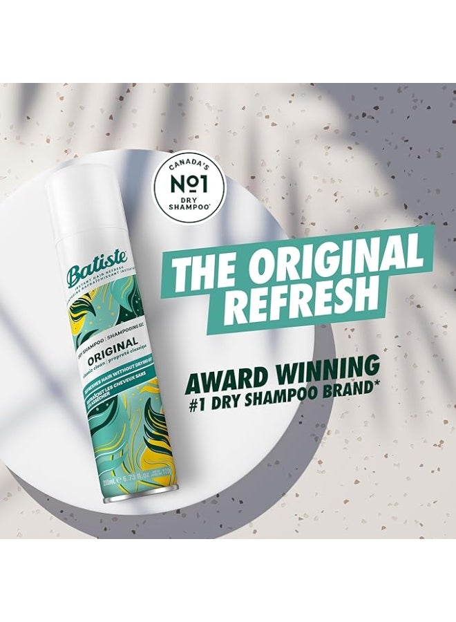 باتيستي باتيست شامبو جاف أوريجينال بخاخ إنعاش امتصاص فوري للزيوت زيادة حجم رائحة حمضيات وزهور حجم سفر بدون ماء 50 مل - Image 3