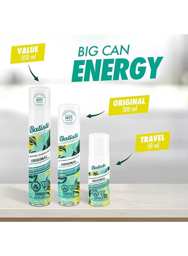 باتيستي باتيست شامبو جاف أوريجينال بخاخ إنعاش امتصاص فوري للزيوت زيادة حجم رائحة حمضيات وزهور حجم سفر بدون ماء 50 مل - Image 4