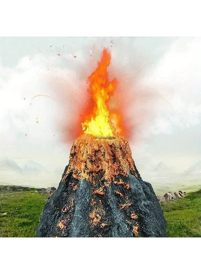 Aquarium Volcano Rockery with Black Lava Flow for Fish Tank Decoration - Image 5