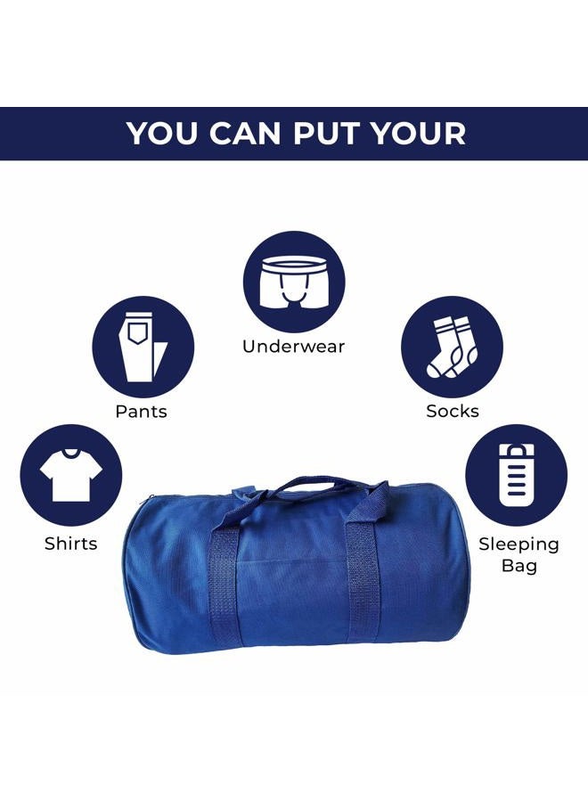 ImpecGear Round Duffel Sports Bags, Travel Gym Fitness Bag. (Royal) small-medium - Image 2