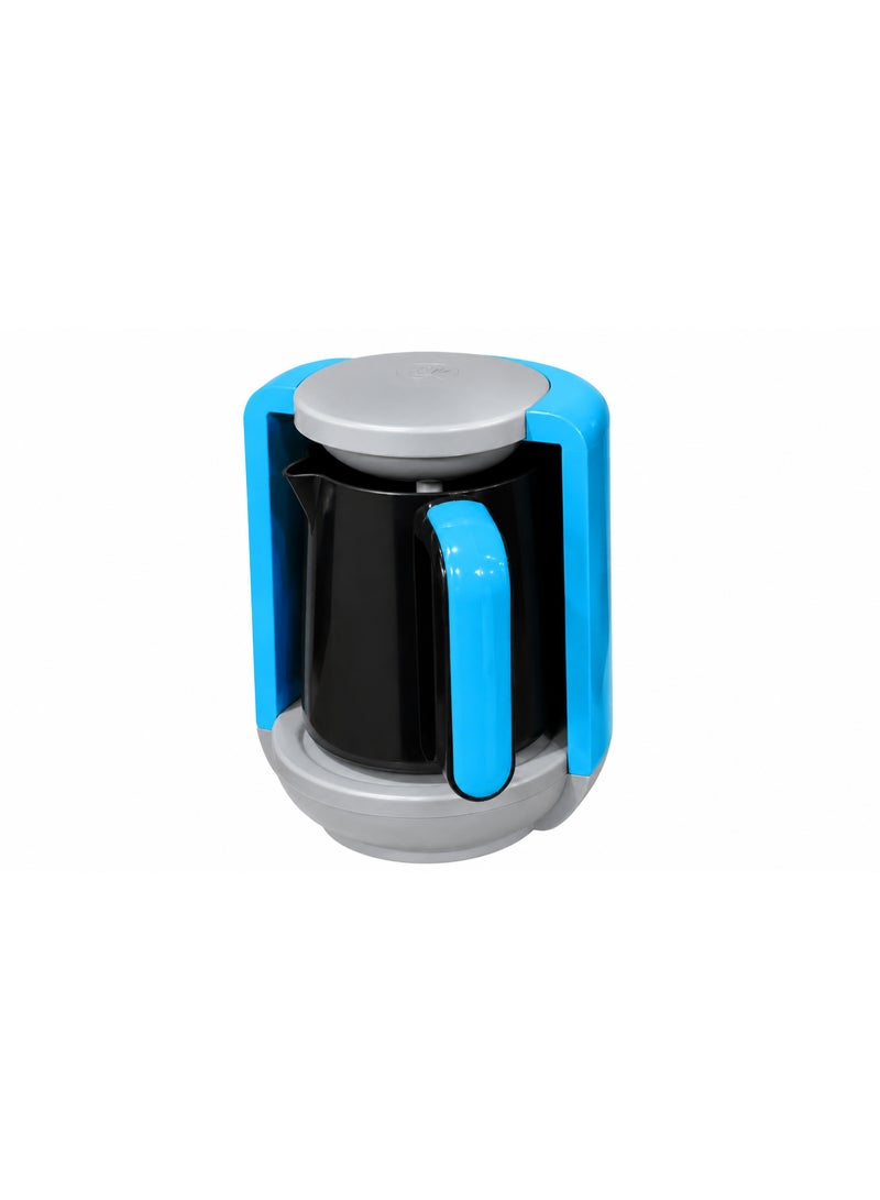 Silver Love Turkish Coffee Maker, 600W, 1-5 Cups, Anti-Overflow, Model SC-1013, Blue - Image 1
