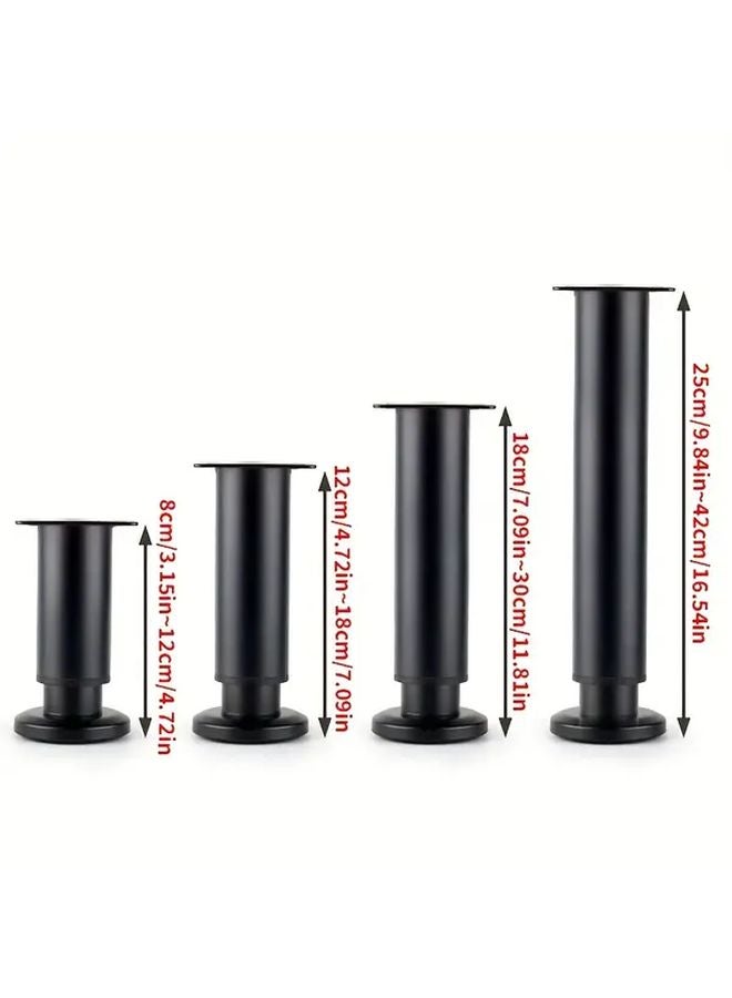2pcs Adjustable Furniture Legs 3.15 4.72 Inch Telescopic Table Bed Frame Support - Image 4