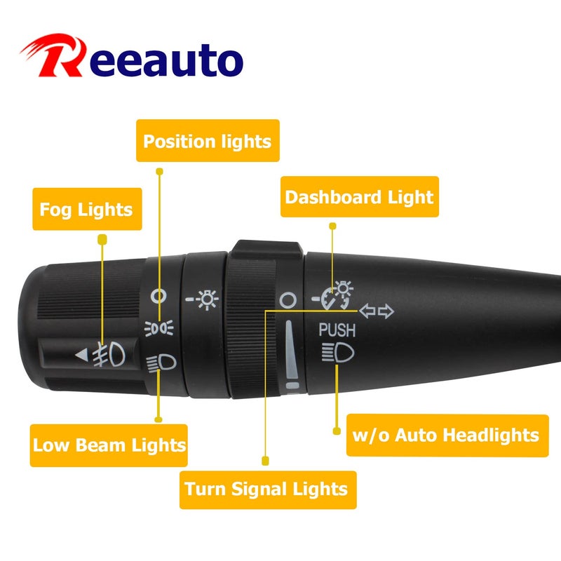 Reeauto Multi-Function Fog Control, Turn Signal, Headlight Dimmer Switch for Jeep JK MK KK XK WK - Image 4