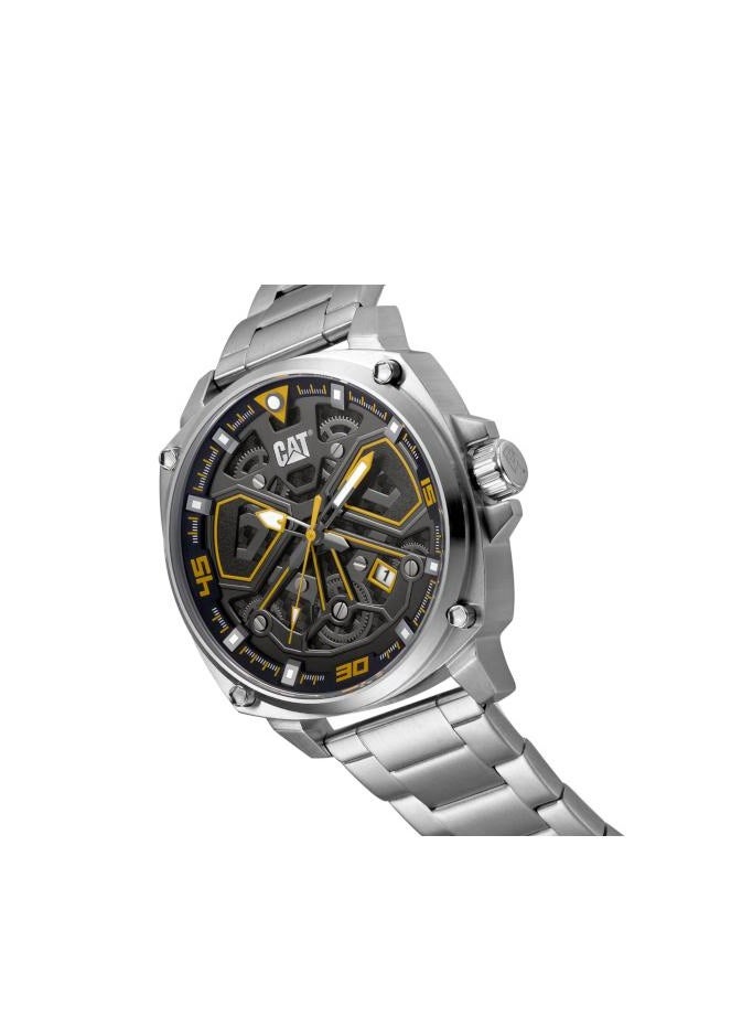 CAT Tokyo Stainless Steel Men's Watch- Black/Yellow  - Image 2