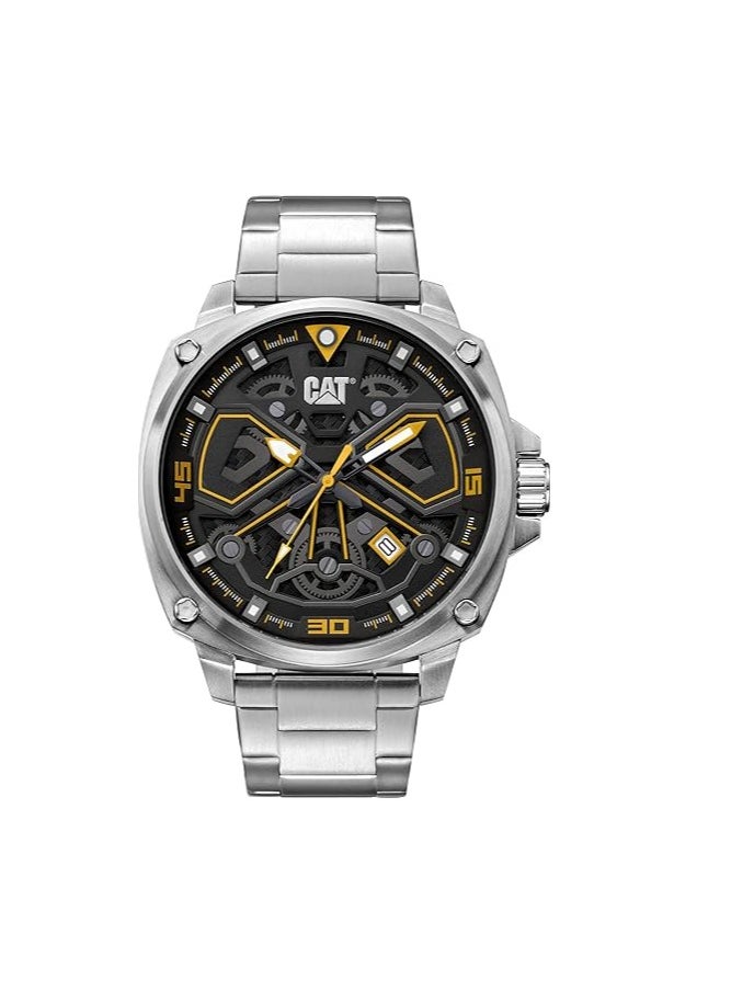CAT Tokyo Stainless Steel Men's Watch- Black/Yellow  - Image 1