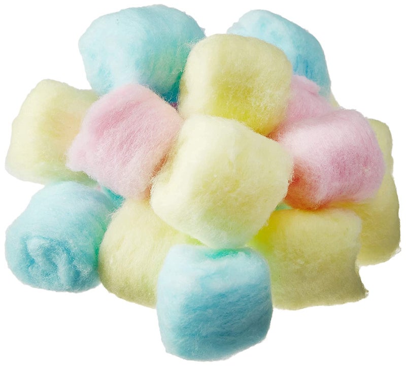 Tandem Multicolor Cosmetic Cotton Balls For Skin Cleaning Makeup and Nail Polish Remover safe for sensitive Skin 100 Pure Soft Cotton 150 BallsSet Of 3 - Image 1