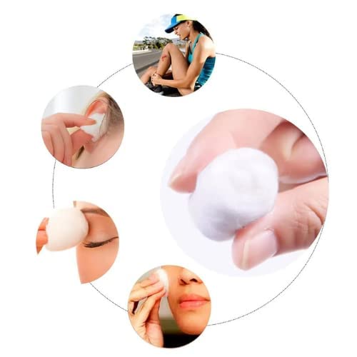 Tandem Multicolor Cosmetic Cotton Balls For Skin Cleaning Makeup and Nail Polish Remover safe for sensitive Skin 100 Pure Soft Cotton 150 BallsSet Of 3 - Image 5
