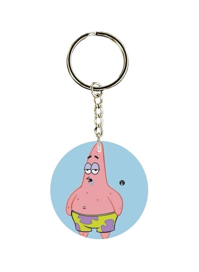 Patrick Star Themed Keychain