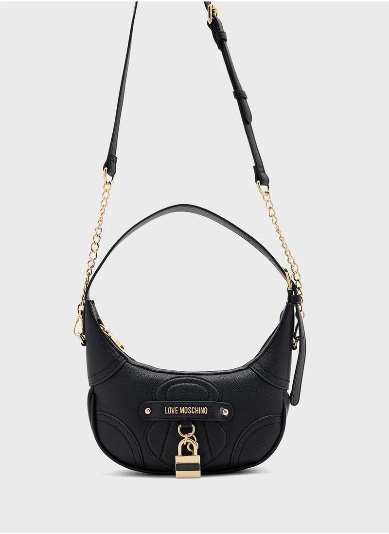 Love Moschino Top Handle Zip Over Hobo