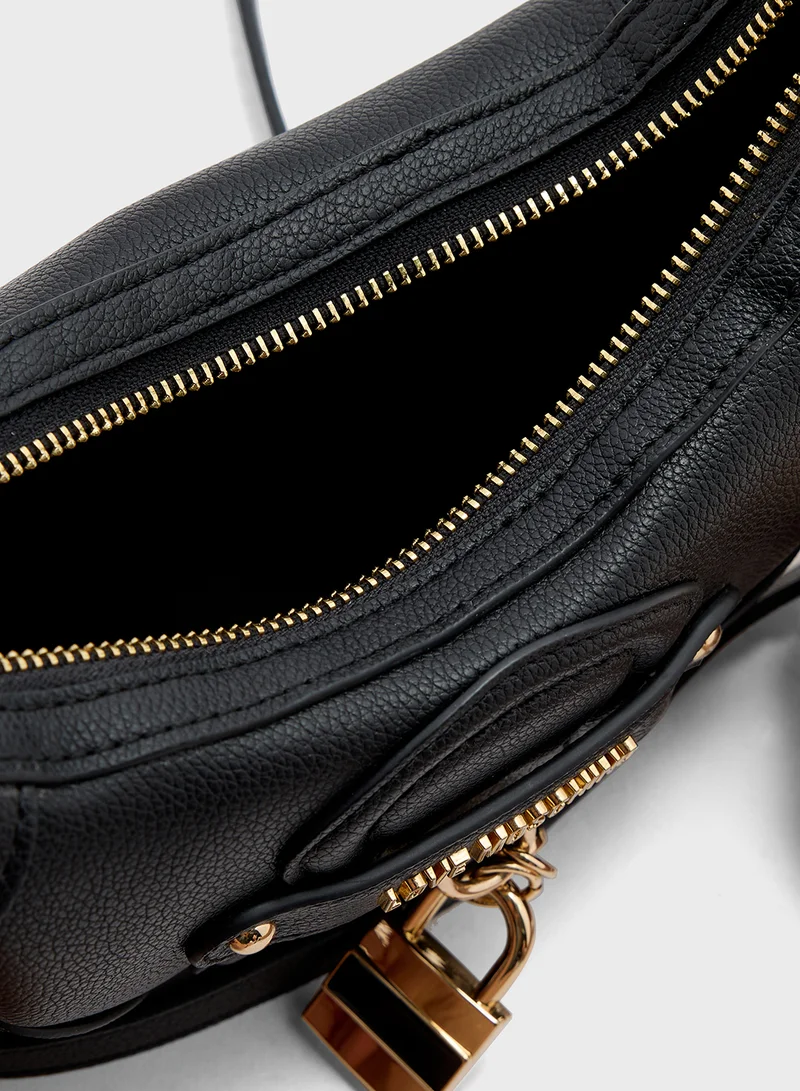 Love Moschino Top Handle Zip Over Hobo