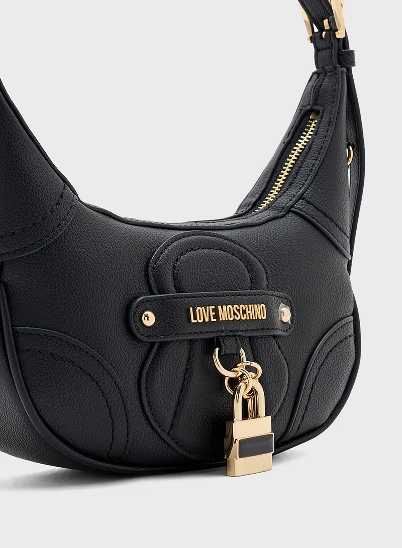 Love Moschino Top Handle Zip Over Hobo