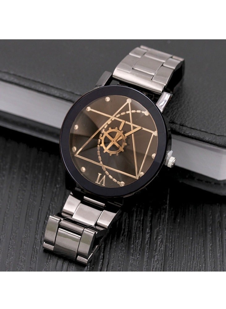 Sharpdo Geometric Pattern Analog Watch ZLF30-2 - Image 2
