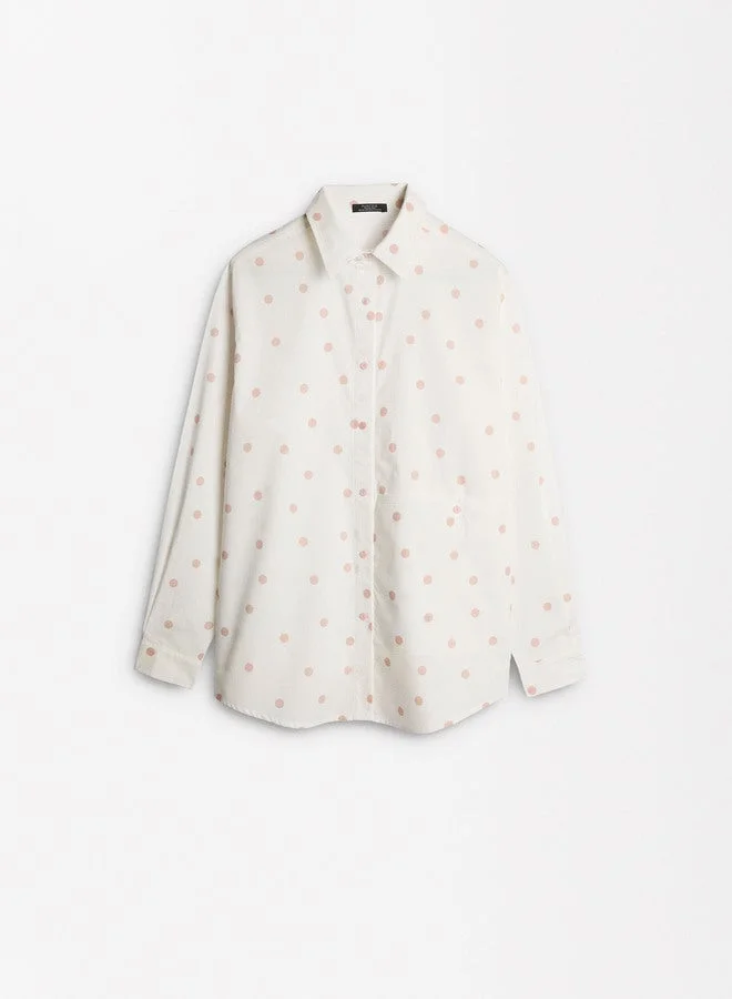 PARFOIS  Polka Dot Cotton Shirt for Women | Best Price UAE