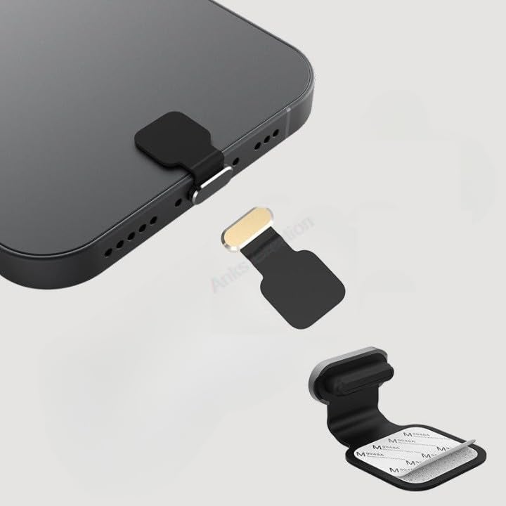 Anks Creation Type C Port Anti-Dust Plug Compatible with Samsung Galaxy S24, S24 Plus, S24 Ultra (Gold) - Image 1