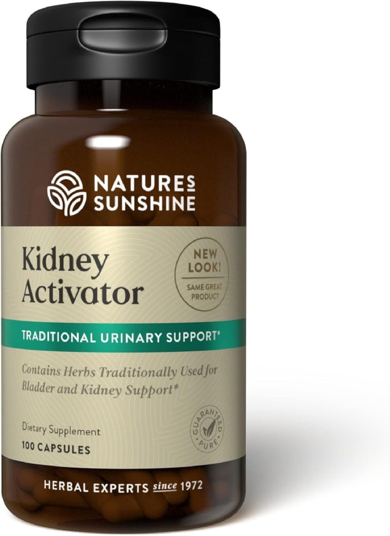 Nature's Sunshine Kidney Activator Capsules - 100 Count Natural Kidney Support Supplement - Image 1