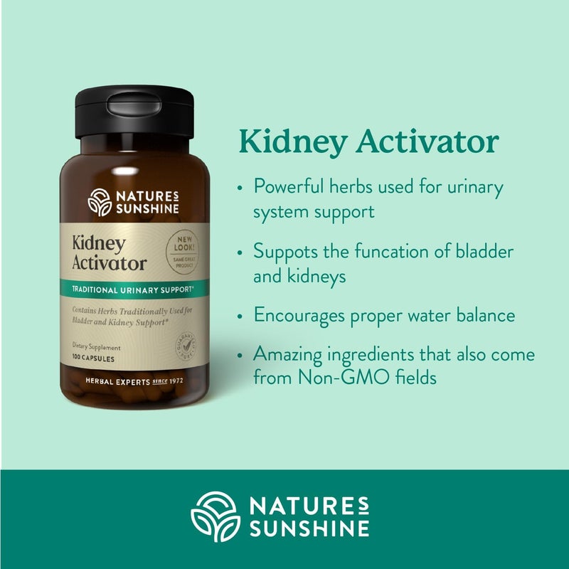Nature's Sunshine Kidney Activator Capsules - 100 Count Natural Kidney Support Supplement - Image 2