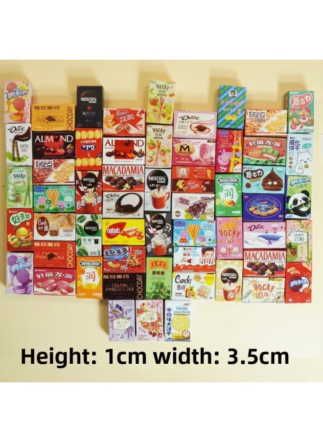 Convenience Store Box Snack Box Biscuit Box Mini Miniature Food Play Accessories Diy Play House Toys-Color:Biscuit Box Mix  - Image 2