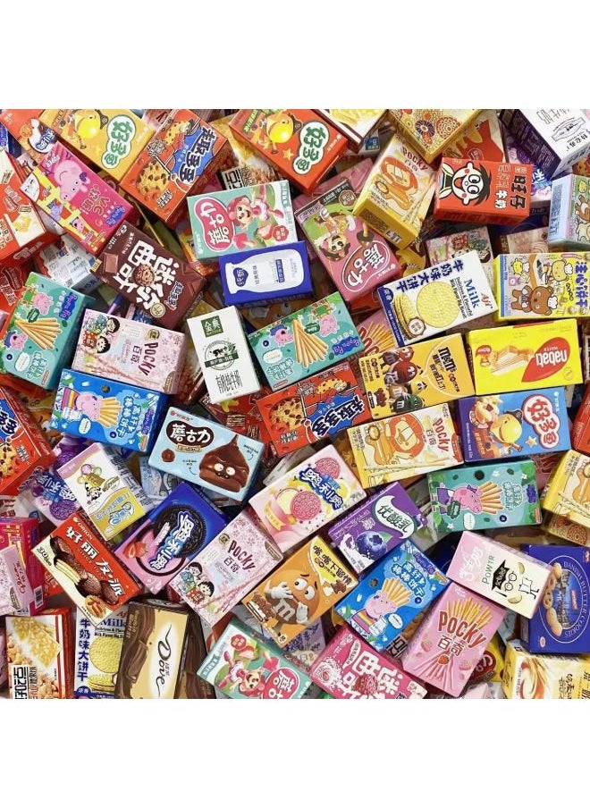 Convenience Store Box Snack Box Biscuit Box Mini Miniature Food Play Accessories Diy Play House Toys-Color:Biscuit Box Mix  - Image 4