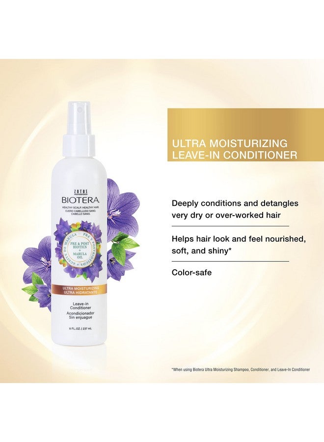 Biotera Iotera Ultra Moisturizing Leavein Conditioner ; Deeply Conditions & Detangles ; Dry Damaged Coarse Hair ; Vegan & Cruelty Free ; Paraben Free ; Colorsafe ; 8 Fl Oz - Image 3