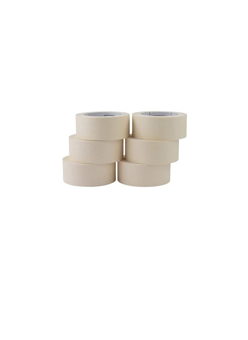 ROBUSTLINE Robustline Adhesive Masking Tape General Purpose Painter's Tape Bulk for Painting, Labeling, Packing, Craft, Art, Home, Office, School Etc. (2 INCH, 8)  - Image 2