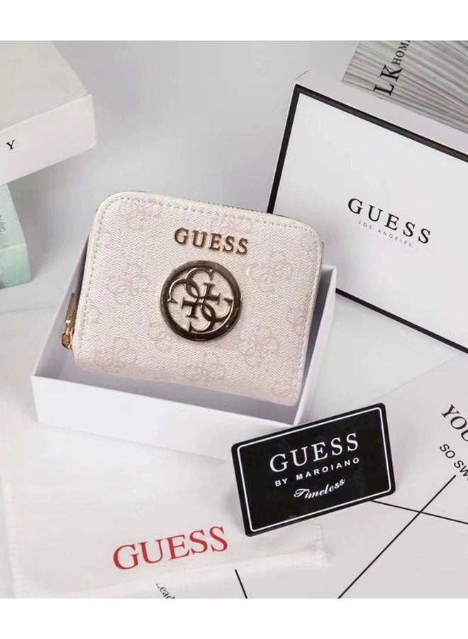 Women's  Small Short Zipper Wallet Coin Purse Pink Wallet - Image 1