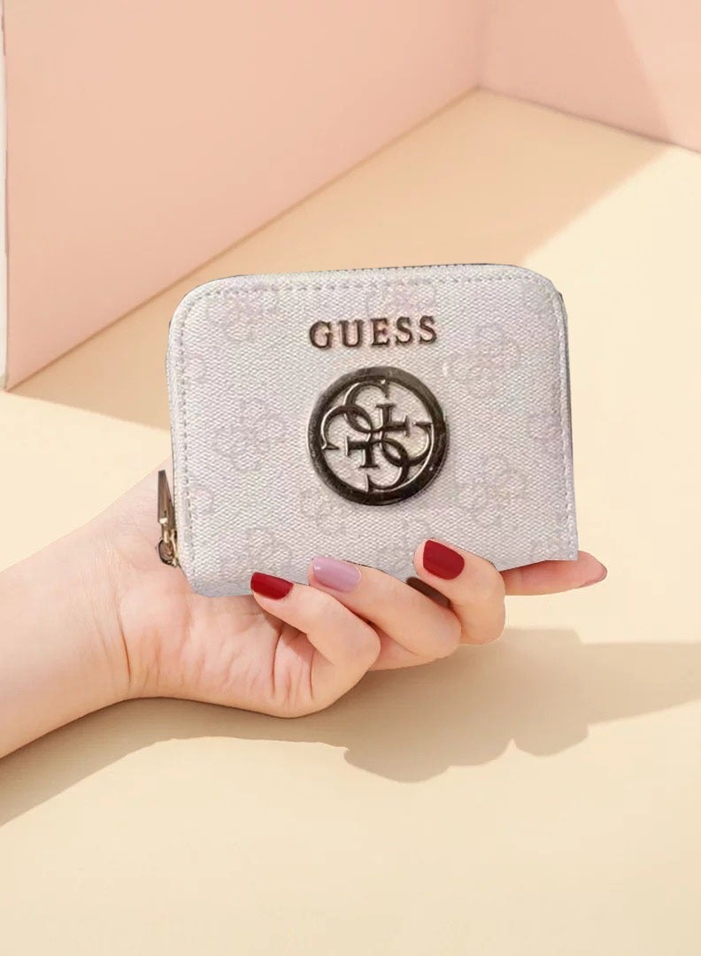 Women's  Small Short Zipper Wallet Coin Purse Pink Wallet - Image 2