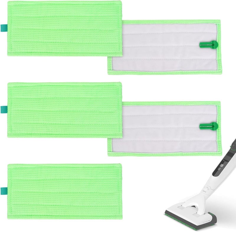 GreeSuit Pack of 5 Microfibre Floor Mop Pads Compatible with Vorwerk Hard Floor MF600 / SP600 / SPB100 / SP7 Vacuum Cleaner - Replacement Cleaning Cloth for Vorwerk Tiger Kobold, Washable and Reusable - Image 1