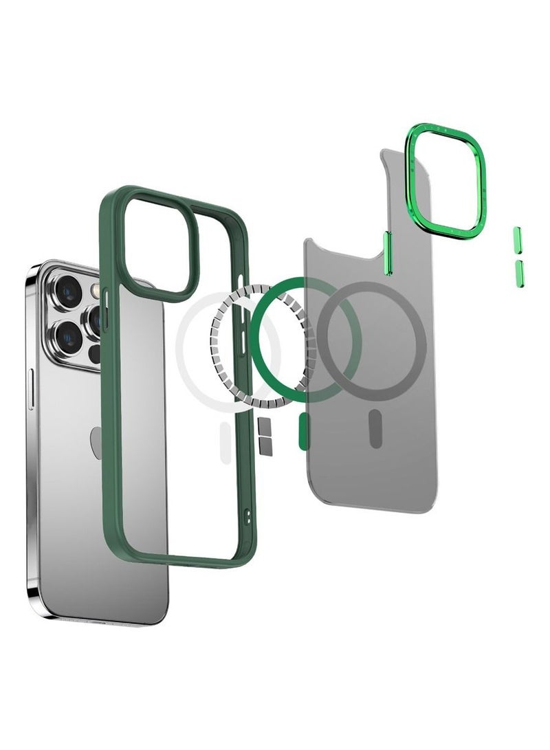 Green Lion Charles Magsafe Case for iPhone 14 Pro ( 6.1" ) - Green - Image 4