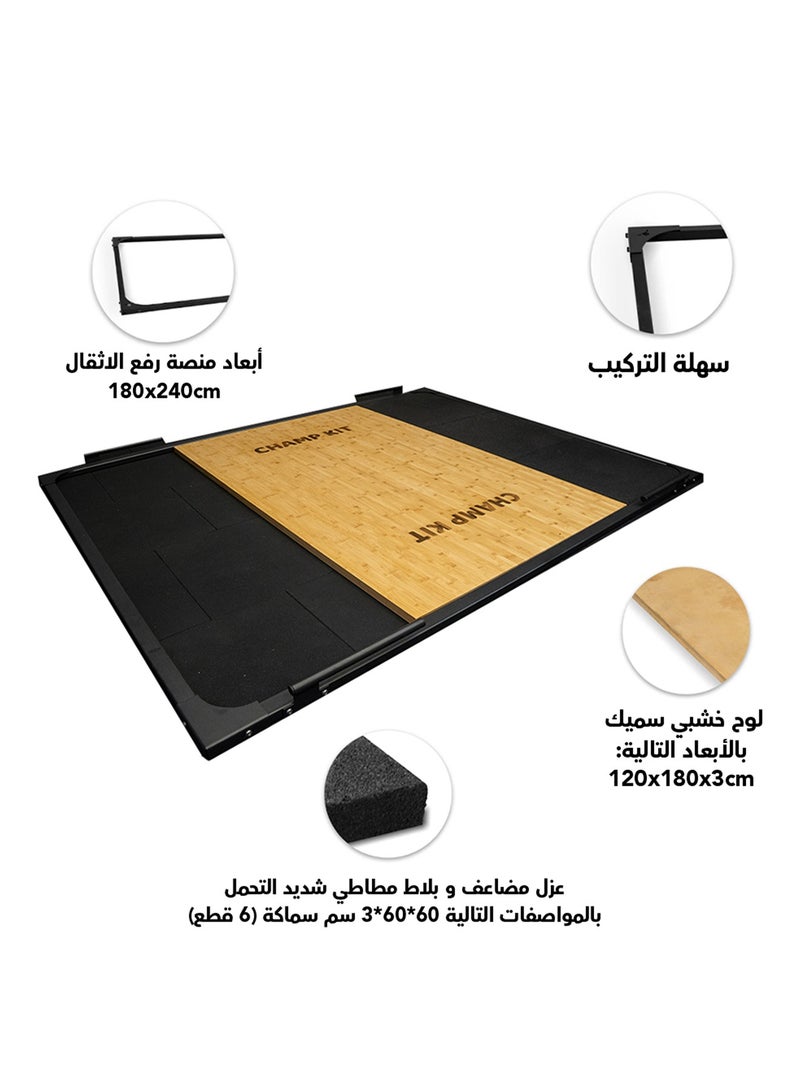 CHAMP KIT Deadlift Training Platform - Ultimate Flooring and Athlete Protection for Gyms and Home Use - Image 5