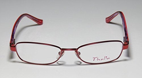 THALIA SODI Thalia Fiel Childrens/Kids/Girls Designer Full-Rim Shape Spring Hinges Upscale For Teens In Style Eyeglasses/Eye Glasses (45-15-120, Red) - Image 3