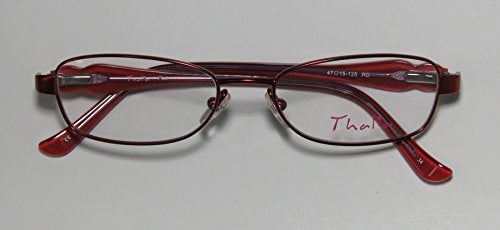 THALIA SODI Thalia Fiel Childrens/Kids/Girls Designer Full-Rim Shape Spring Hinges Upscale For Teens In Style Eyeglasses/Eye Glasses (45-15-120, Red) - Image 2