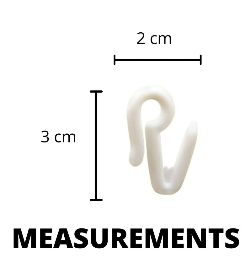 FAPBADRI Plastic Hook for Curtain Channel/M Track System - 50 Pieces - Image 2