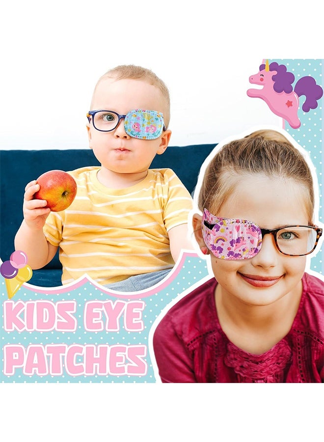 ١٠ قطع من رقعات العين للأطفال من الجنسين - ١٠ أشكال لتغطية كاملة للعين اليمنى واليسرى، مناسبة للأطفال الذين يرتدون النظارات، لعلاج كسل العين والحول، وبعد العمليات الجراحية - Image 5