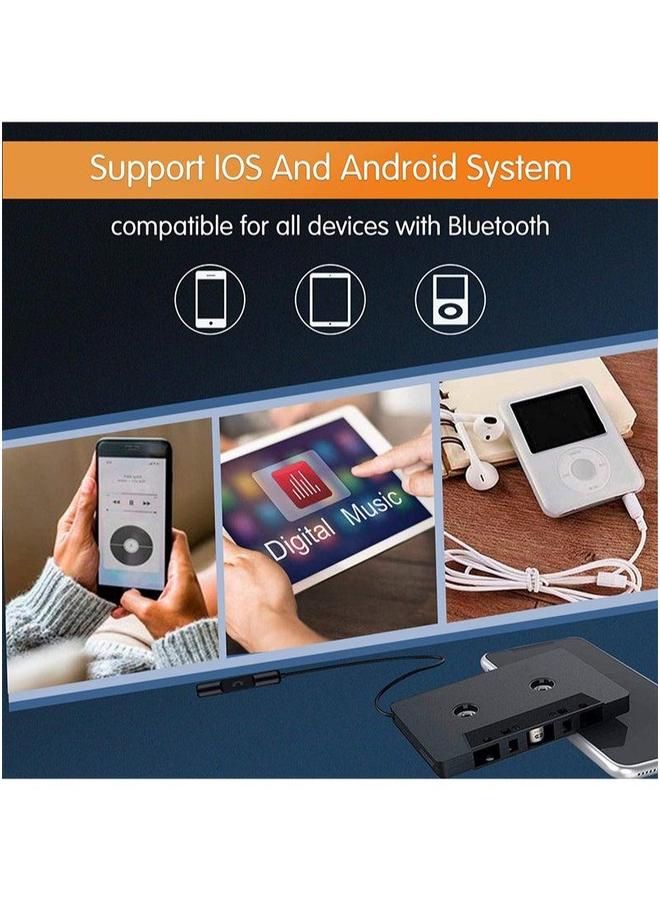 عام Car Audio Bluetooth Cassette Receiver, Tape Player 5.0 Aux Adapter - Image 4