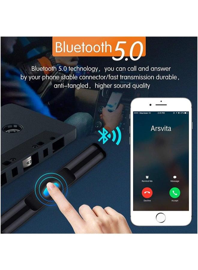 عام Car Audio Bluetooth Cassette Receiver, Tape Player 5.0 Aux Adapter - Image 2
