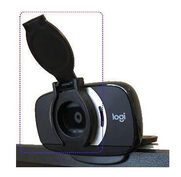 ienza Protective Lens Privacy Cover Shutter for Webcam with Protruding Lens or Flat Area Surrounding Lens Compatible with Logitech C615 C270 for Foscam, Wansview & More - Image 2