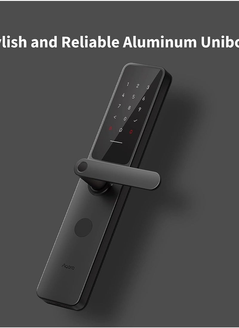 Aqara - Aqara Smart Door Lock A100 Zigbee ZNMS02ES Compatible with Apple HomeKit - Black - Image 1