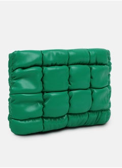 Haute Sauce Chartreuse Quilted Green Cross Body Bag  - Image 1