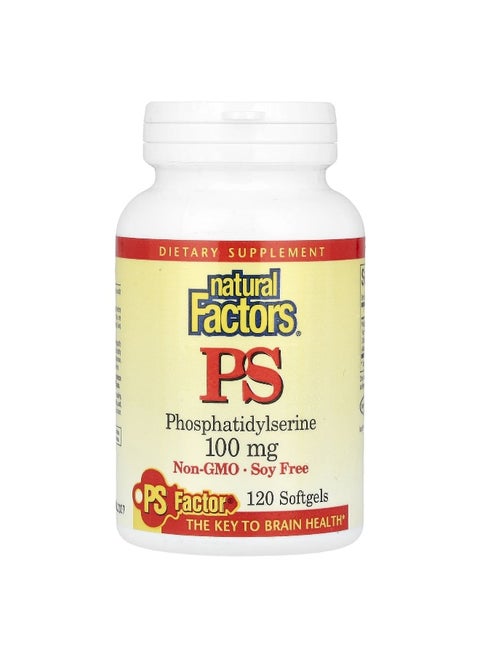 Natural Factors, PS, 100 mg, 120 Softgels