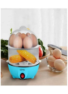 Generic DENX1760 Egg Steamer, 350W, 14 Egg Capacity, Multi-functional Electric Eggs Boiler Cooker, 2 Layers, Blue  - Image 5