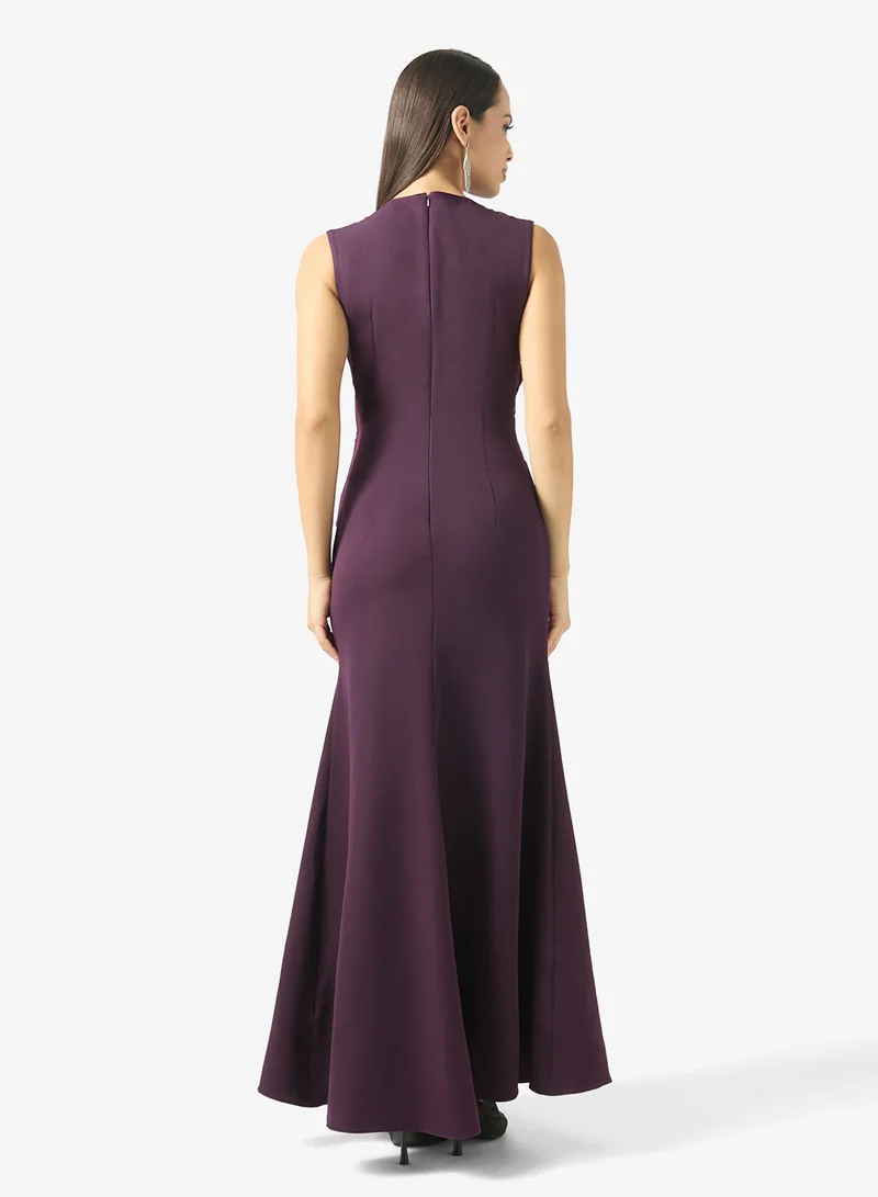 Namshi X  Drape A-line Evening Gown for Women | Best Price UAE