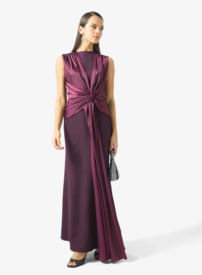 Namshi X  Drape A-line Evening Gown for Women | Best Price UAE