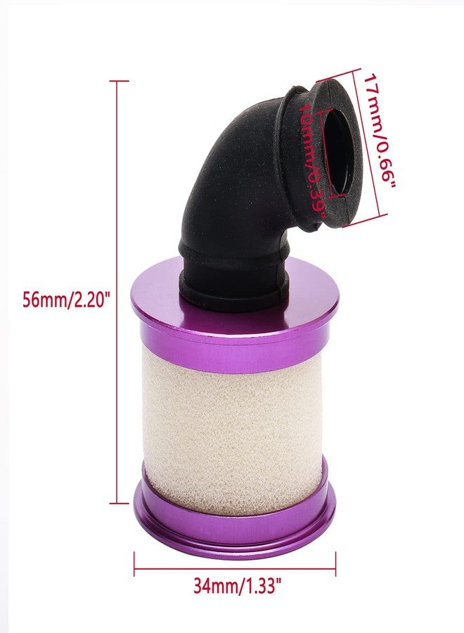 JIUWU RC Aluminum Air Filter for RC HSP Himoto Redcat 1:10 Buggy Truck Upgrade Parts (purple) - Image 2