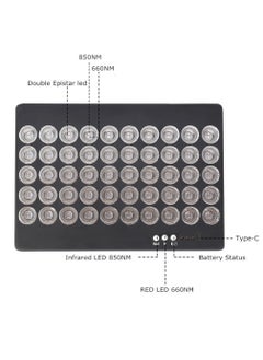 Ru syanl LEDs Red Light Panel Therapy Device for Body Face 660nm Red Light and 850nm Near Infrared Light LED Red Light Device for Pain Relief of Muscle Joint Back and Skin Care  - Image 4