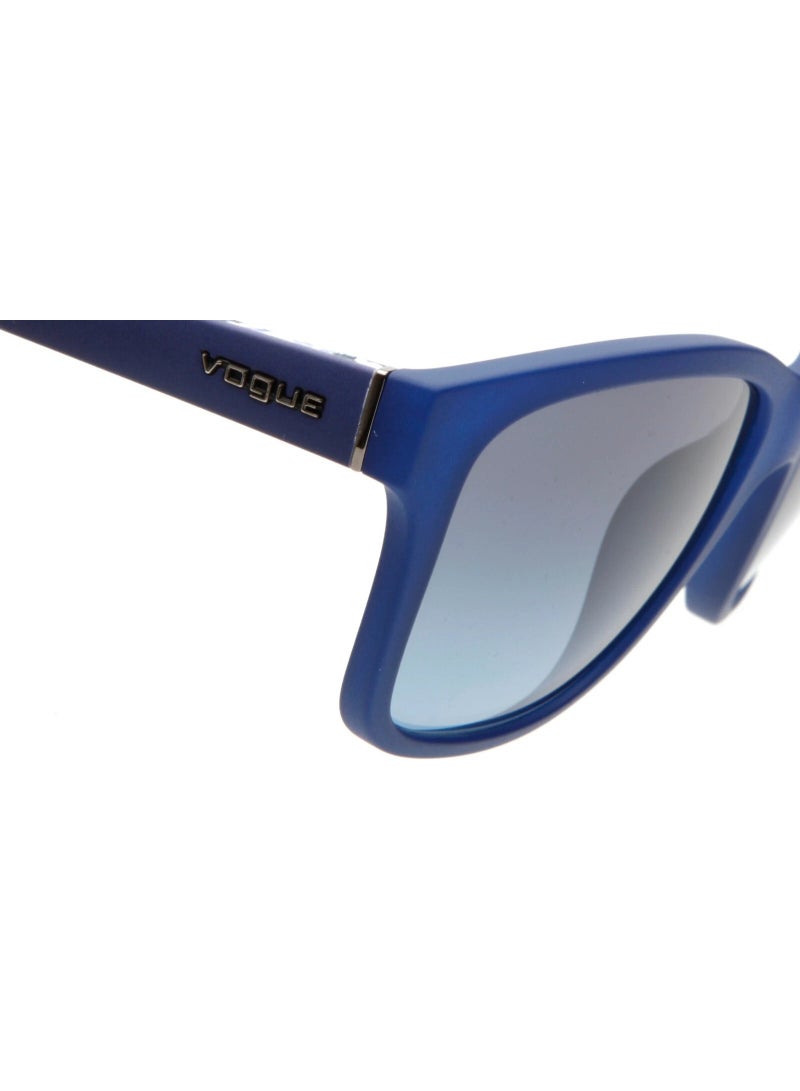 VOGUE VO2896-S 2225/8F 54 Women's Square Sunglass - Matte Blue - Image 2