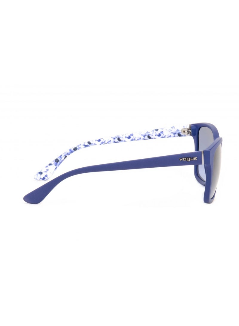 VOGUE VO2896-S 2225/8F 54 Women's Square Sunglass - Matte Blue - Image 5