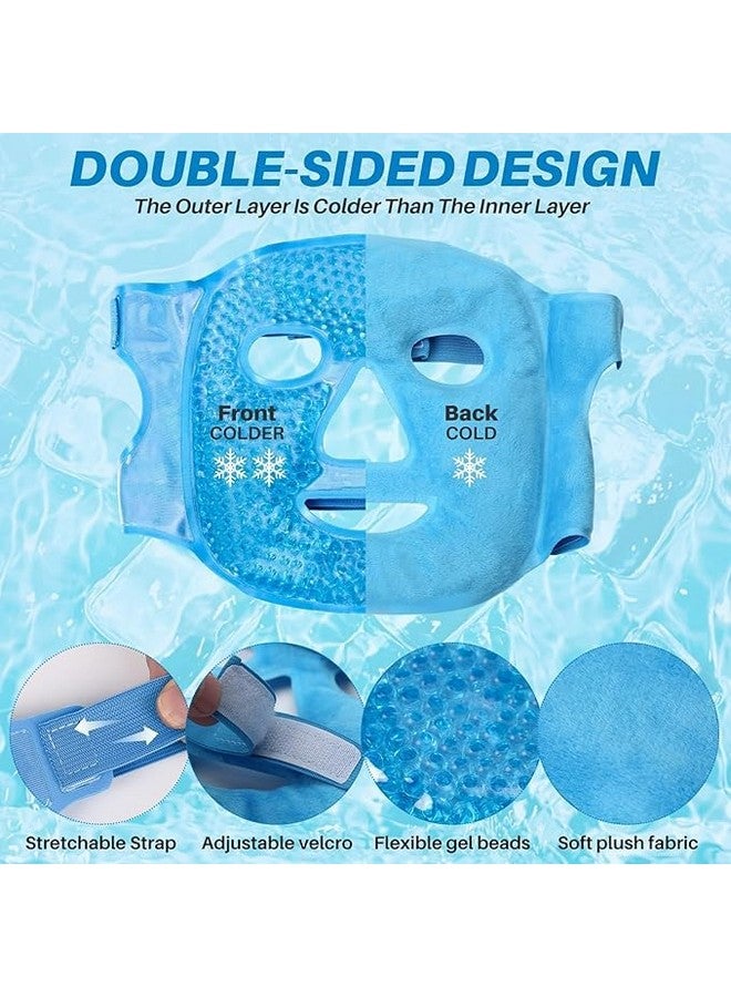 Riviox Cooling Gel Face Mask Reusable Therapeutic Beauty Mask Ice Pack Gel Facial Part - Image 4