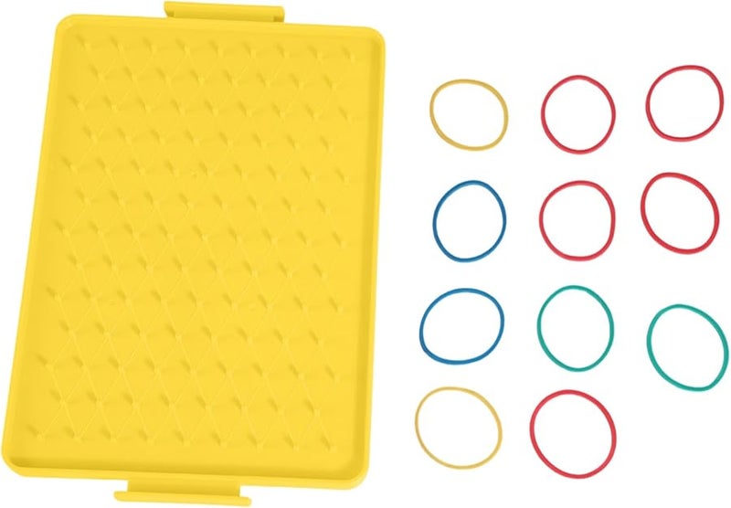 لوحة تعليمية صفراء بأشكال هندسية وأوتاد لعبة تعليمية مبكرة للأطفال أداة تعليمية عملية - Image 2