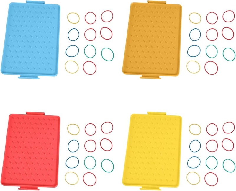 لوحة تعليمية صفراء بأشكال هندسية وأوتاد لعبة تعليمية مبكرة للأطفال أداة تعليمية عملية - Image 4